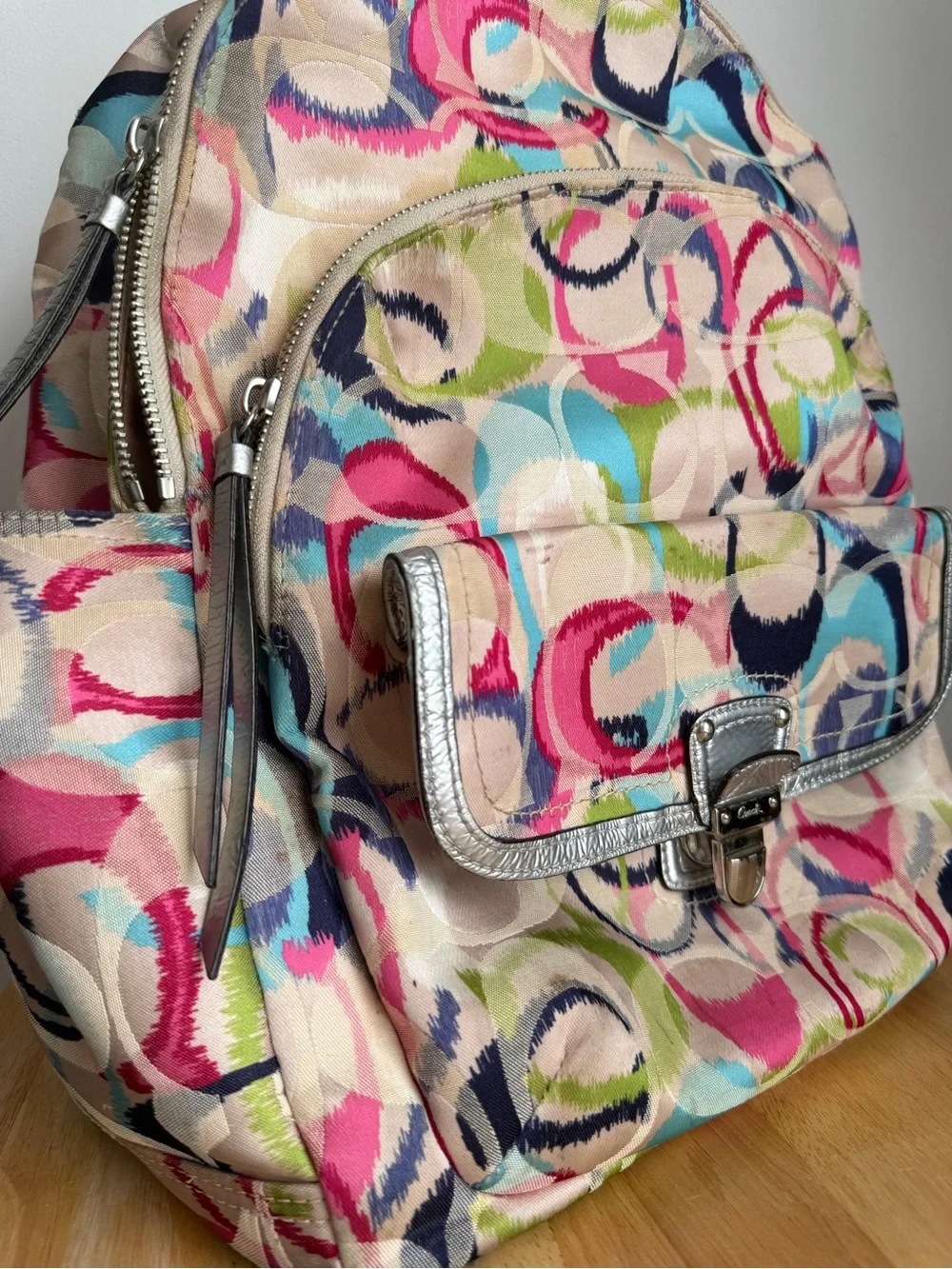 COACH y2k Poppy Ikat Backpack